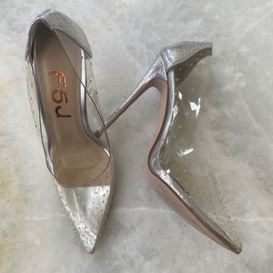 FSJ Transparent Heels - Jelly Uppers